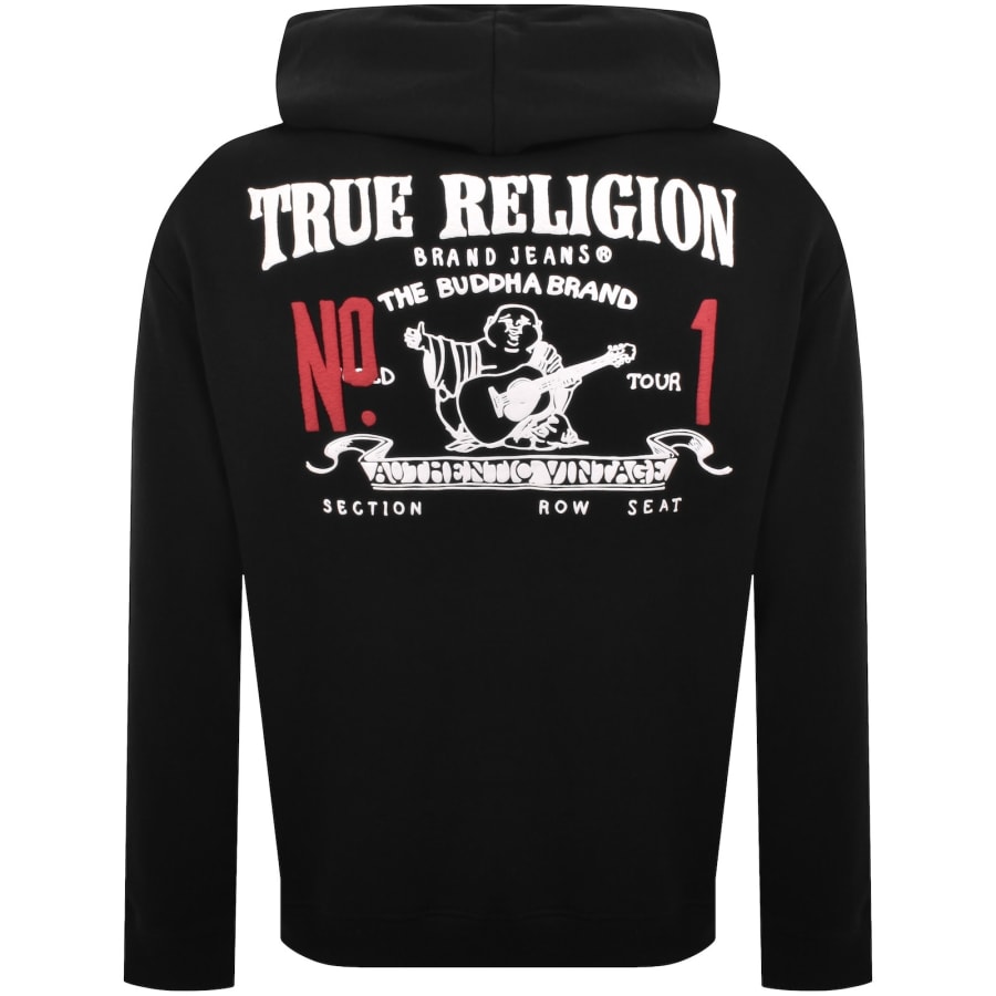 True Religion Full Zip Hoodie Black | Mainline Menswear us